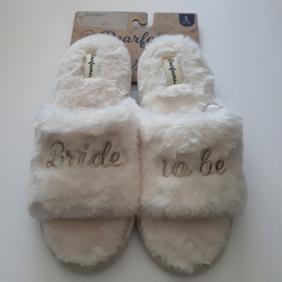 (New) Dearfoams Slippers "Bride to be" - Picture 2 of 8